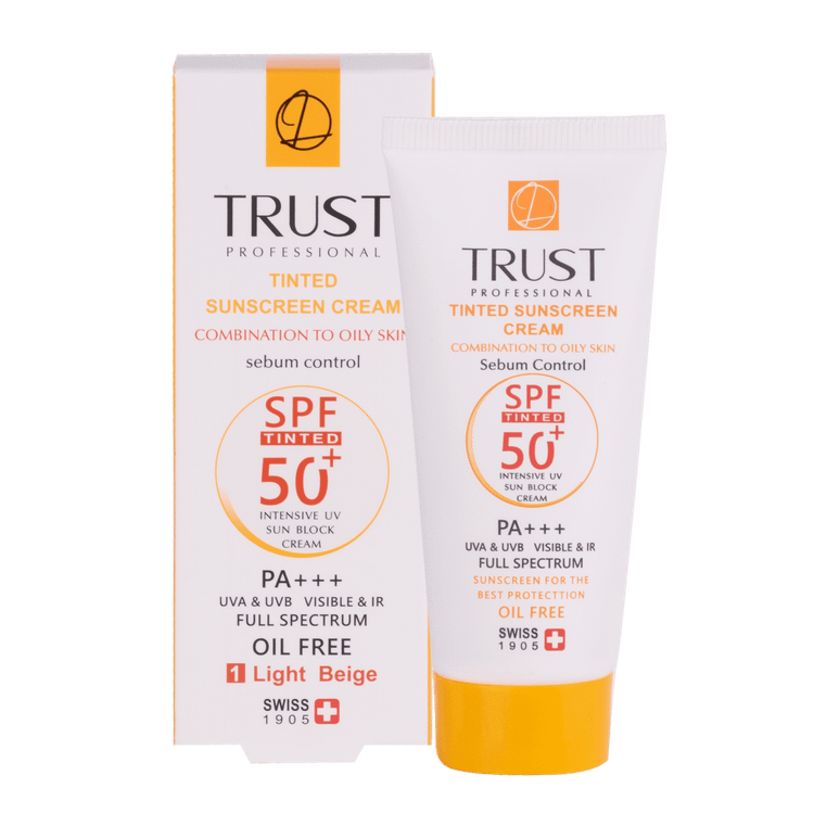 کرم ضد آفتاب رنگی و کنترل چربی تراست بژ روشن (پوست مختلط تا چرب) (۴۰ میل)