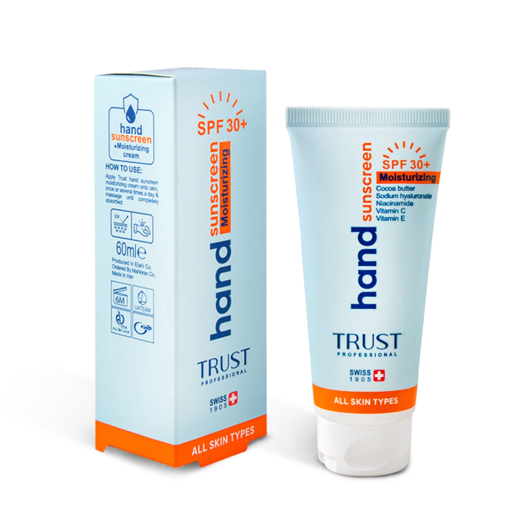کرم تخصصی دست ضدآفتاب و آبرسان +SPF30 بیرنگ تراست (۶۰ میل)