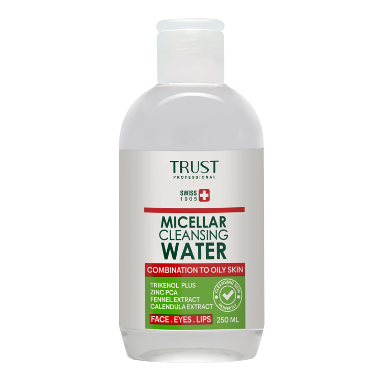 محلول میسلارواتر تراست پاک کننده آرایش (پوست مختلط تا چرب) (۲۵۰ میل)