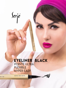 خط چشم ماژیکی مشکی سرژه