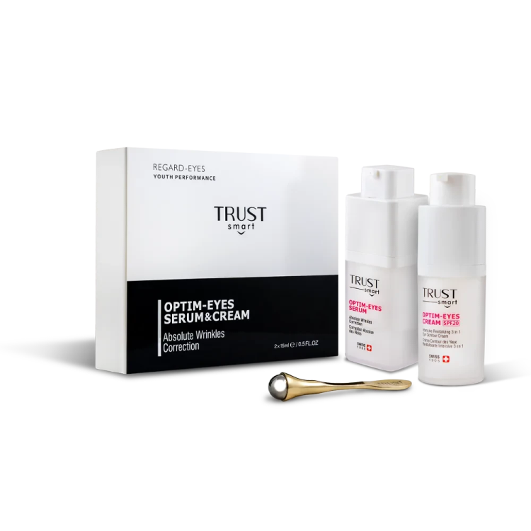 کیت جوانساز دورچشم تراست ( سرم دورچشم ، کرم ضد پف و تیرگی دورچشم ، گواشا رایگان)