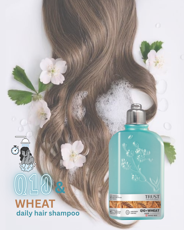 شامپو سر جوانه گندم و Q10 تراست (۲۵۰ میل)