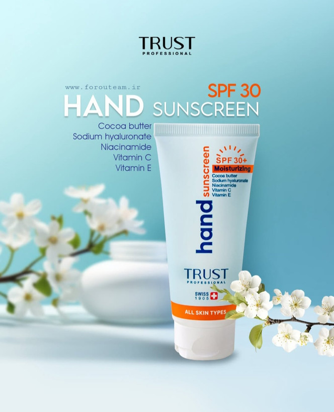 کرم تخصصی دست ضدآفتاب و آبرسان +SPF30 بیرنگ تراست (۶۰ میل)