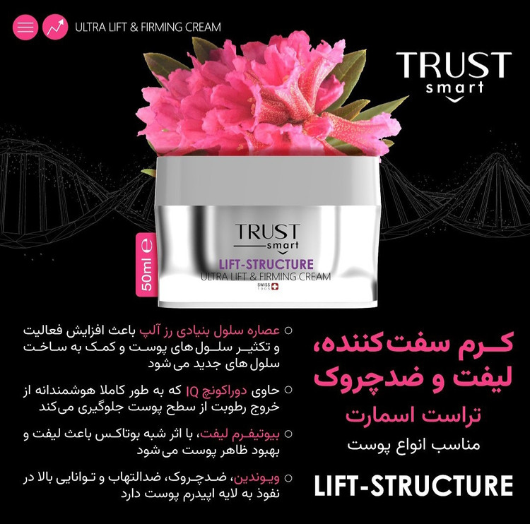 کرم سفت کننده، لیفت و ضدچروک تراست اسمارت (۵۰ میل)