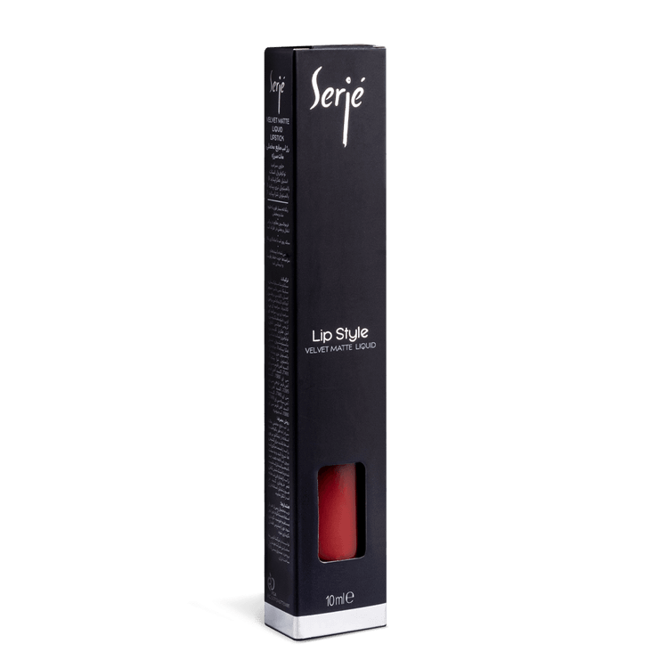 رژ لب مایع مخملی مات سرژه کد 101 (Classic Red)