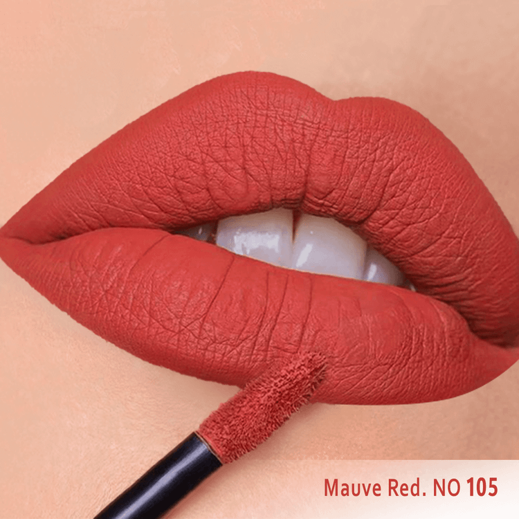 رژ لب مایع مخملی مات سرژه کد 105 (Mauve Red)